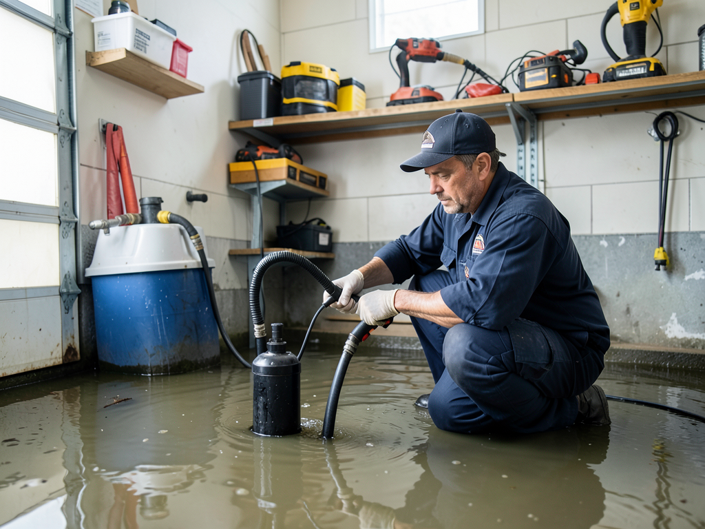 How to clean up a flooded garage in north hampton