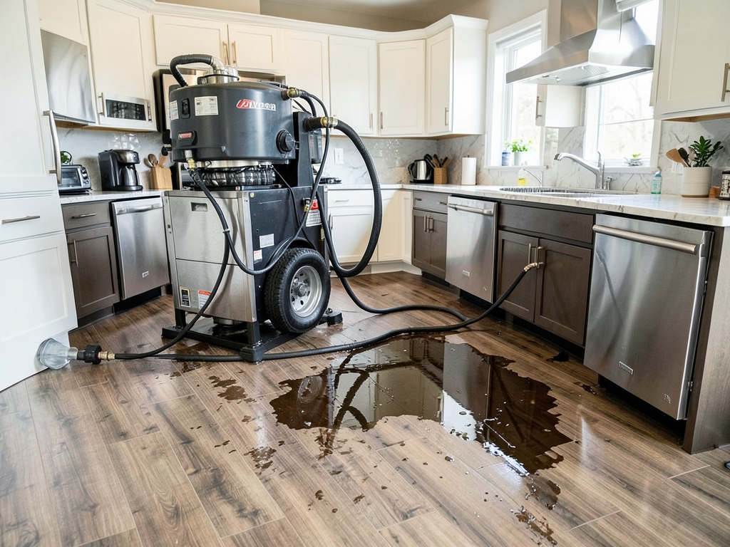 Restoring your LVP floors after a major kitchen leak in Chesterfield